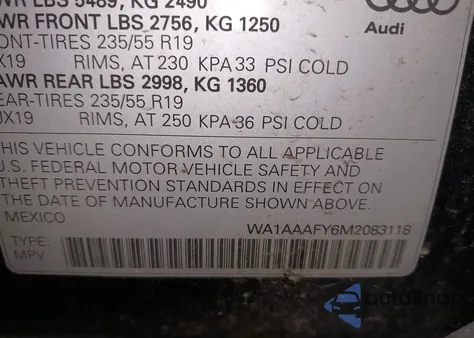 2021 Audi Q5 Premium 45 Tfsi Quattro S Tronic from USA, damaged, VIN WA1AAAFY6M2083118